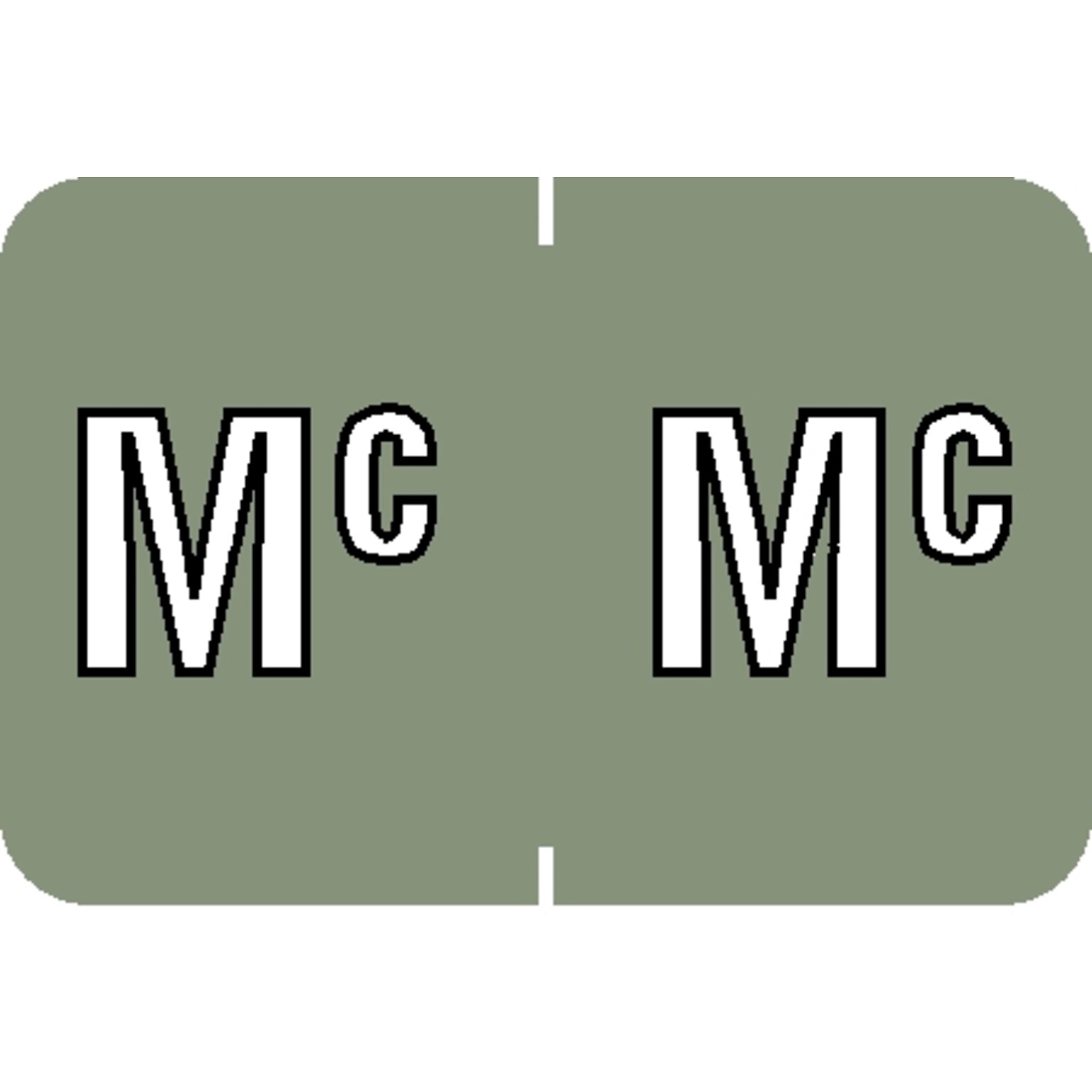 Medical Arts Press Colwell Jewel Tone Compatible Alpha Binder Sheet Labels; Mc