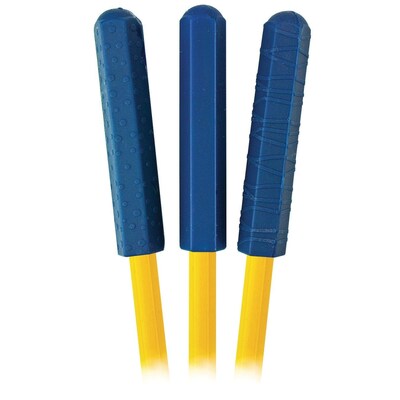 The Pencil Grip Chewable Pencil Grip Topper, Blue, 3/Pack (20228)