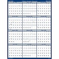 2022-2023 House Of Doolittle 24 x 18 Monthly Dry Erase Wall Calendar, Blue (HOD3965)