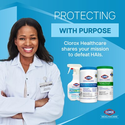Clorox Healthcare Bleach Germicidal Wipes, 70 Wipes/Container, 6 Containers/Carton (CLO35309CT)