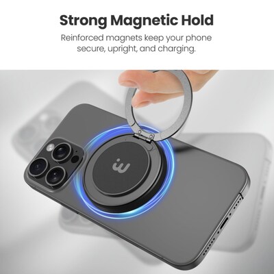 MYBat 360° Wireless Charger 15W Fast Charging Meets 360° Stand & Grip