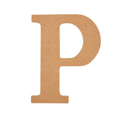 Plaid MDF Letters, 5, Brown Oxide, 12/Pack (PDE63569-12)
