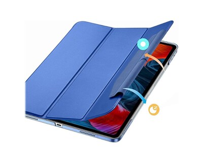 SaharaCase ESR Folio Case for Apple iPad Pro 12.9" (4th, 5th, and 6th Gen 2020-2022), Blue (TB00024)