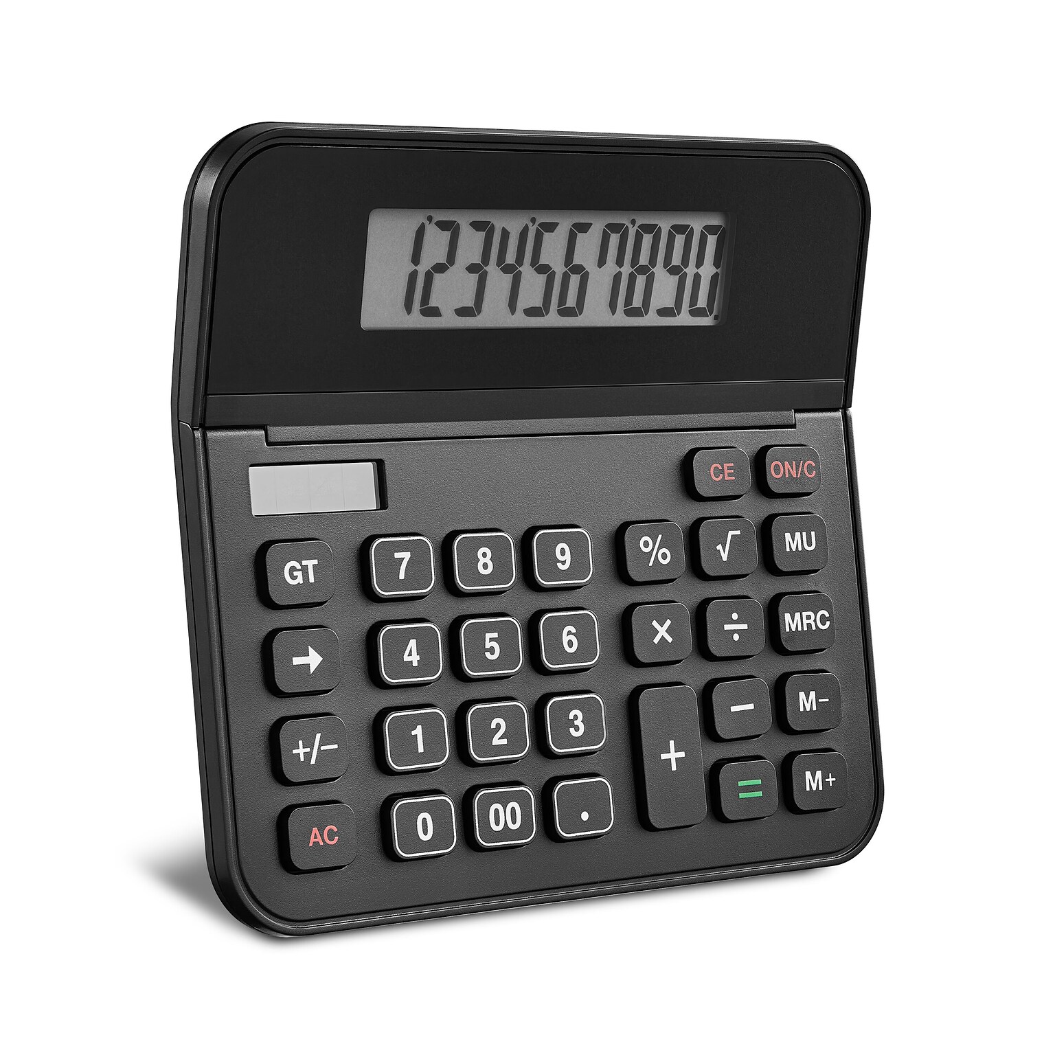 Staples 10-Digit Battery & Solar Basic Calculator, Black (TR250/ST250-CC)