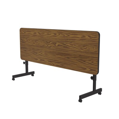 Correll Folding Table, 72"x24" , Medium Oak (FT2472TF-06)