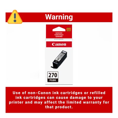 Canon 270 Pigment Black Standard Yield Ink Cartridge (0373C001)