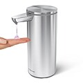 simplehuman Automatic Hand Soap / Sanitizer Dispenser, 266mL., Brushed Steel (ST1082)