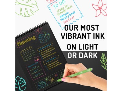Paper Mate InkJoy Retractable Gel Pen, Medium Point, 0.7mm, Assorted Colors, 6/Pack (2173765)