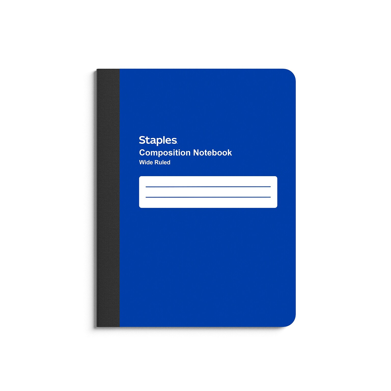 Staples® Poly Composition Notebook, 7.5 x 9.75, Wide Ruled, 80 Sheets, Assorted Colors (ST54890)
