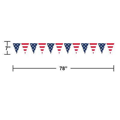 Creative Converting Patriotic Party Tableware and Decor Kit, Serves 8 (DTC8655E4A)