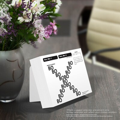 2025 Cal Ink Brain Games 6" x 5" Day-to-Day Desktop Box Calendar (9781645915881)