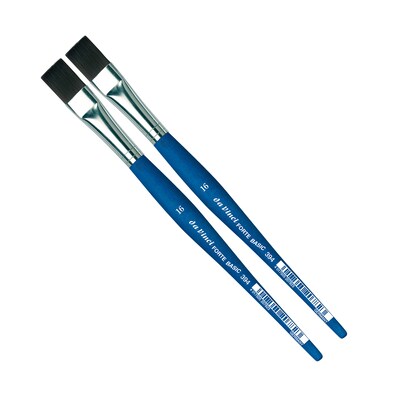 da Vinci FORTE BASIC Acrylic Synthetic Student Flat Brush, 2 /Pack (DVXVA39416-2)