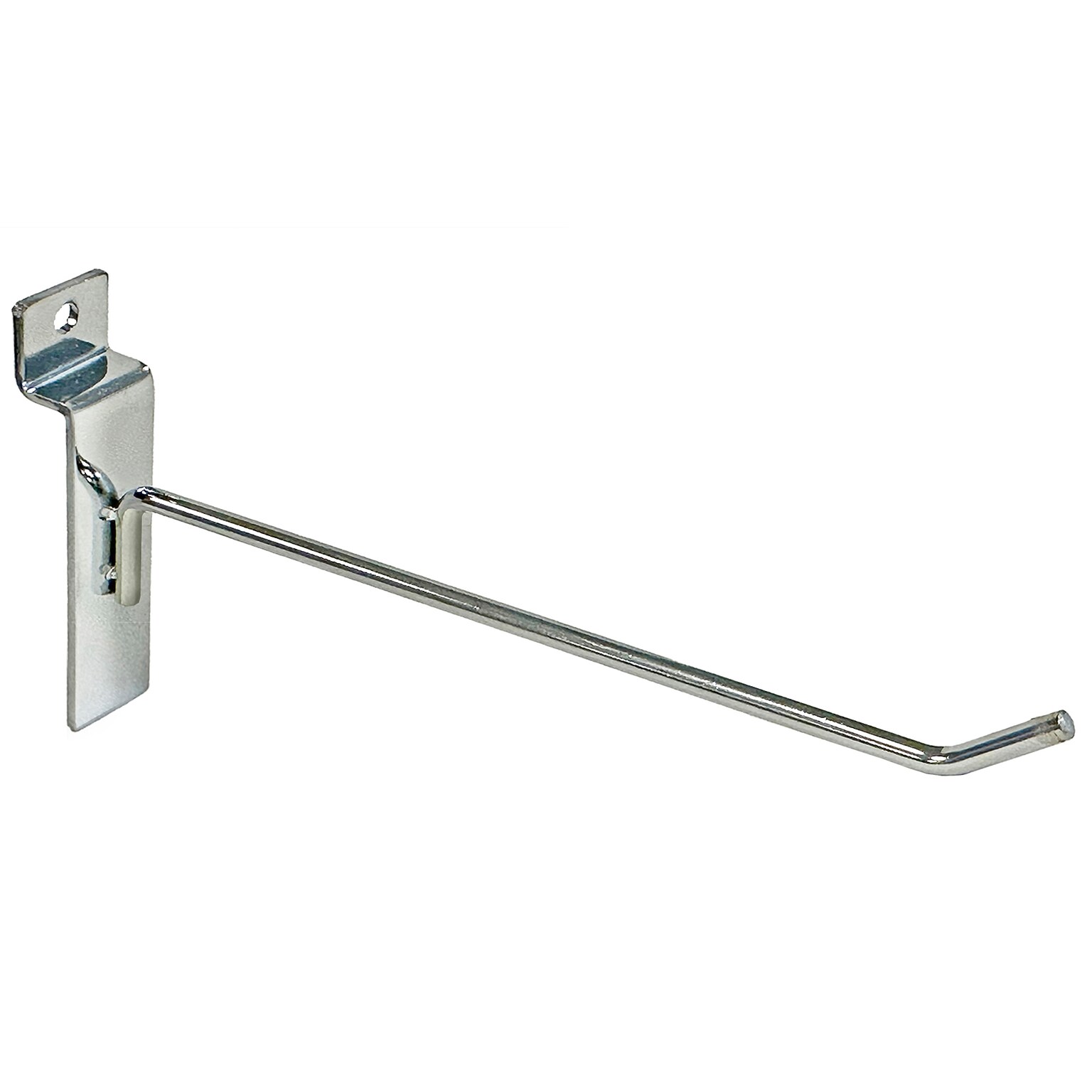 Azar Displays 6 Metal Wire Slat Wall Hook, 50/Pack (SP866)
