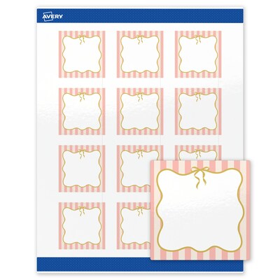 Avery Square Laser/Inkjet Multipurpose Labels, 2 x 2, White, 120/Pack (19479371121)