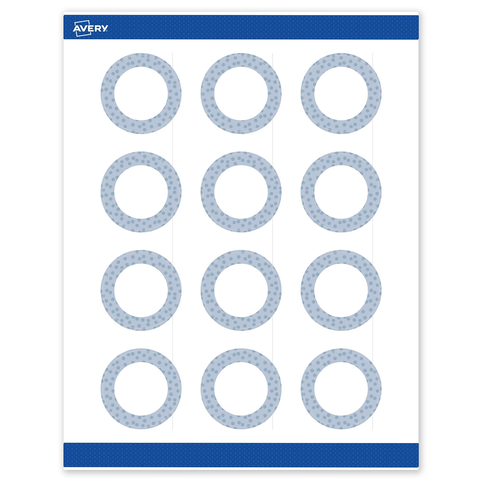 Avery Laser/Inkjet Circle Multipurpose Labels, 2 Dia., White, 120/Pack (S00F8M)