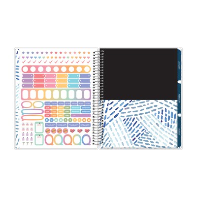 2027 Blue Sky Livewell 7" x 9" Calendar Year Weekly & Monthly Planner, Plastic Cover, Black (159048)