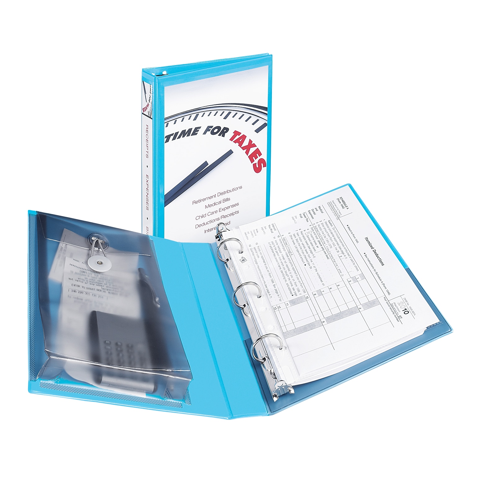 Avery Mini Protect & Store 1 3-Ring View Binders, Blue (23014)