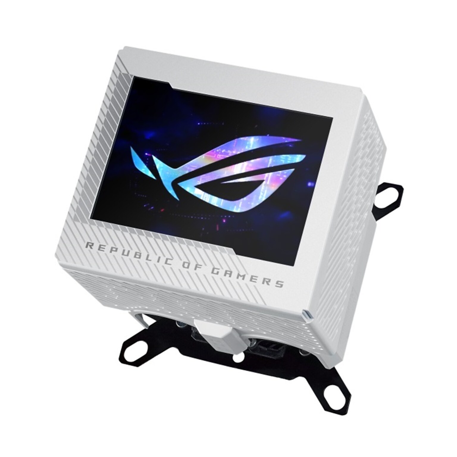 Asus ROG RYUJIN 120mm Fluid Shield Bearing Liquid Cooling Systems with RGB Lighting (ROG RYUJIN III WB WHT)