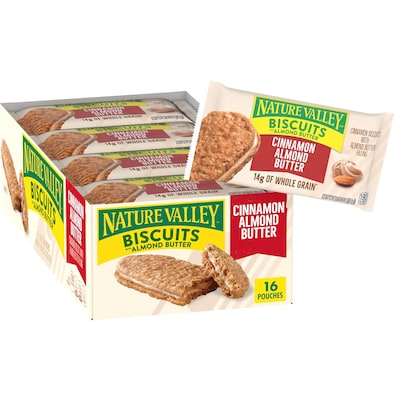 Nature Valley Cinnamon Almond Butter Breakfast Bar, 1.35 oz., 16 Bars/Box (GEM47879)