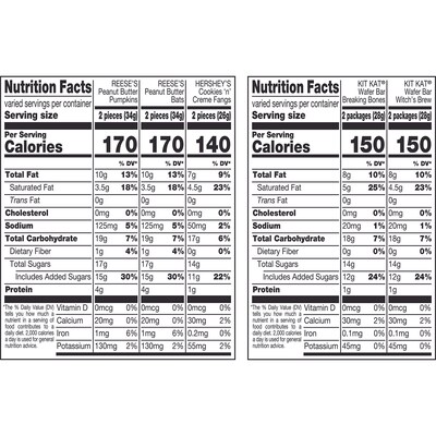 Hershey's Snack Size Assorted Flavored Chocolate Variety Bag, 17.28 oz., 30 Pieces (HEC45891)