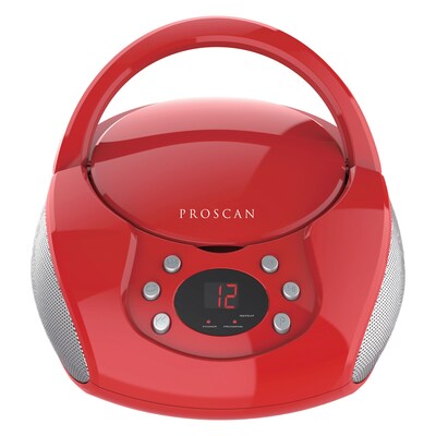 Proscan CD/Radio Boom Box, Red (PRCD261RED)