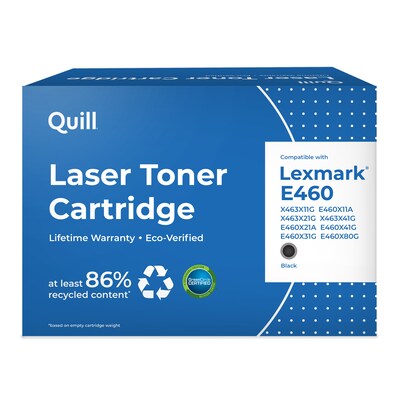 Quill Brand Remanufactured Laser Toner Ctdg. Comp. to Lexmark™ E460X21A Extra High Yield Black (100% Satisfaction Guaranteed)