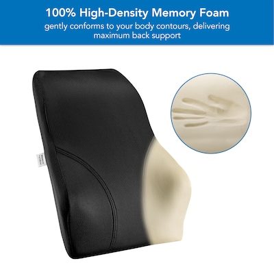 Mount-It! Ergo Collection Memory Foam Full-Back Cushion, Black (MI-1106)