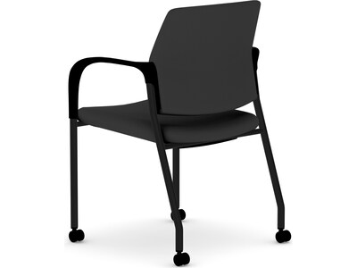 HON Ignition Fabric Multipurpose Stacking Chair, Black (HIGS6.F.H.U.CU10.T)