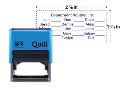 Custom Quill 2000 Plus® Self-Inking Printer P 60 Stamp, 1-7/16 x 2-7/8