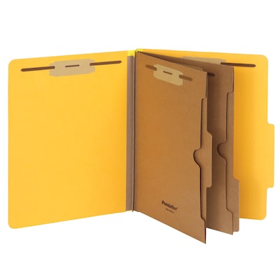 Pendaflex Heavy Duty Classification Folder, 2-Dividers, 2 Expansion, Letter Size, Yellow, 10/Box (1