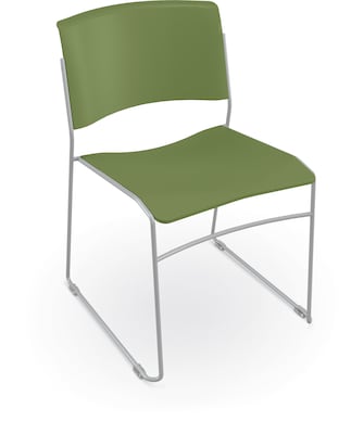 MooreCo Akt Stacking Student Chair, Moss (56577-MOSS)