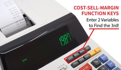 Sharp (EL1197PIII) 12-Digit Printing Calculator, White