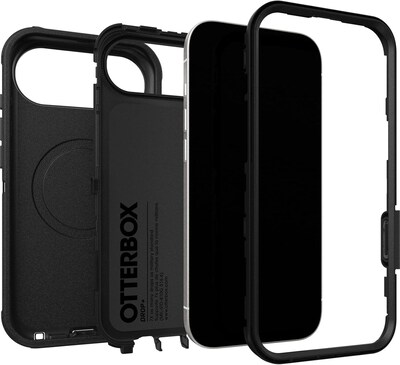 OtterBox Defender Series Pro MagSafe Case for iPhone Air, Shock Absorbing, Black (77-98370)