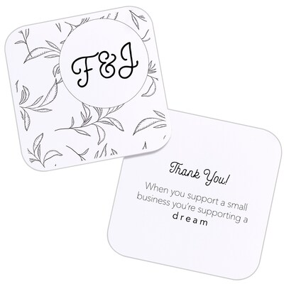 Avery Clean Edge Laser Square Cards with Rounded Corners, 2 1/2" x 2 1/2", White, 20 Sheets/Pack, 180 Cards/Pack (35703)