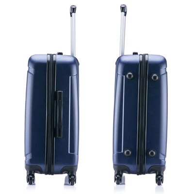 InUSA Pilot 20" Hardside Carry-On Suitcase, 4-Wheeled Spinner, TSA Checkpoint Friendly, Blue (IUPIL00S-BLU)