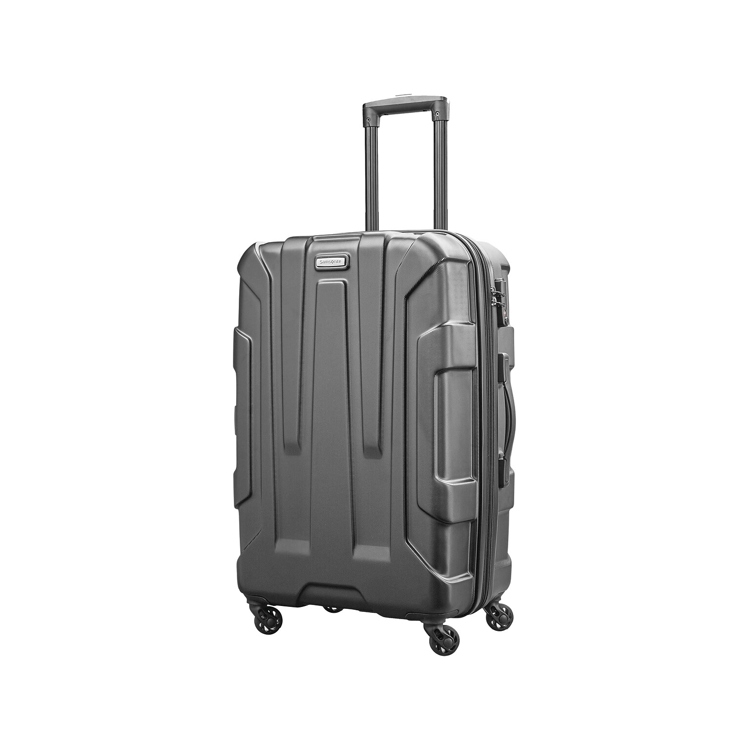 Samsonite Centric Polycarbonate 4-Wheel Spinner Luggage, Black (102689-1041)