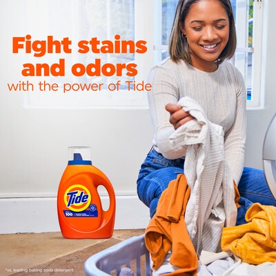 Tide Liquid Laundry Detergent, Original Scent, 42 fl oz, 32 Loads, 6/Carton (12117)