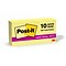 Post-it Super Sticky Notes, 3 x 3, Canary Collection, 90 Sheet/Pad, 10 Pads/Pack (654-10SSCY)