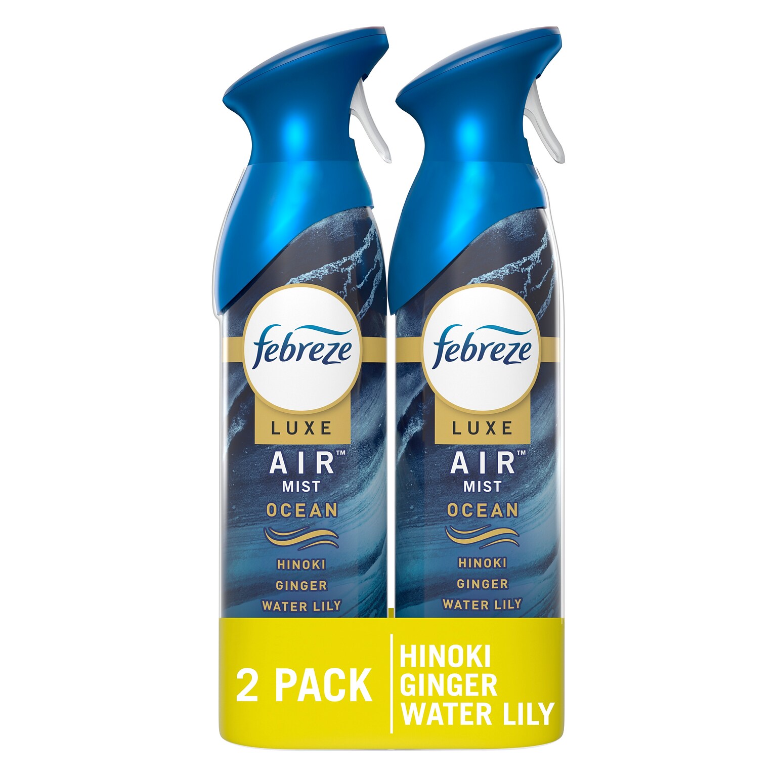 Febreze Air Freshener Aerosol, Ocean Scent, 8.8 oz., 2/Pack (48312)