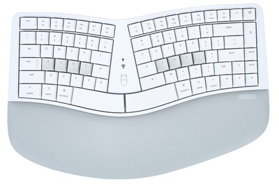 Kinesis mWave Mechanical Wireless Keyboard, Tactile Switch, White (KB150M-TAC)