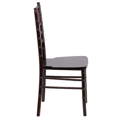 Flash Furniture HERCULES Series Wood Chiavari Chair, Walnut, 2 Pack (2XSWALNUT)