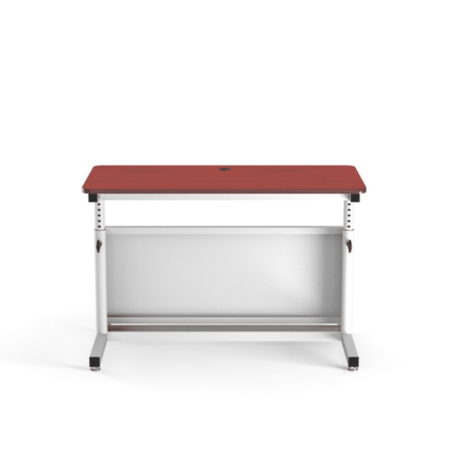 VersaDesk Deluxe 48W Manual Adjustable Standing Computer Table, Cherry/White (CTL4824-WC)