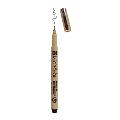 Sakura Pigma Micron Pen, Fineliner, Black Ink, 6/Pack (SAKXSDK0149-6)