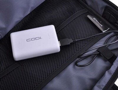 CODi USB-A/USB-C Power Bank for Multiple Brands, 10000 mAh, White  (A03031)