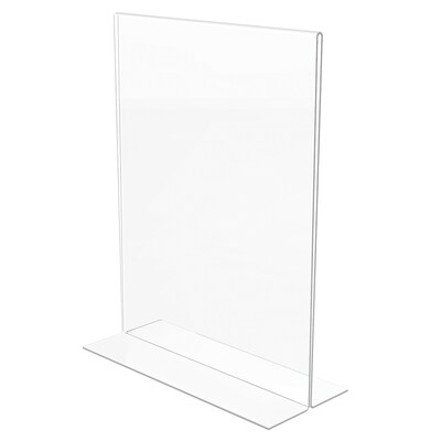 Staples® Sign Holder, 8.5 x 11, Clear Plastic, 12/Pack (28180)
