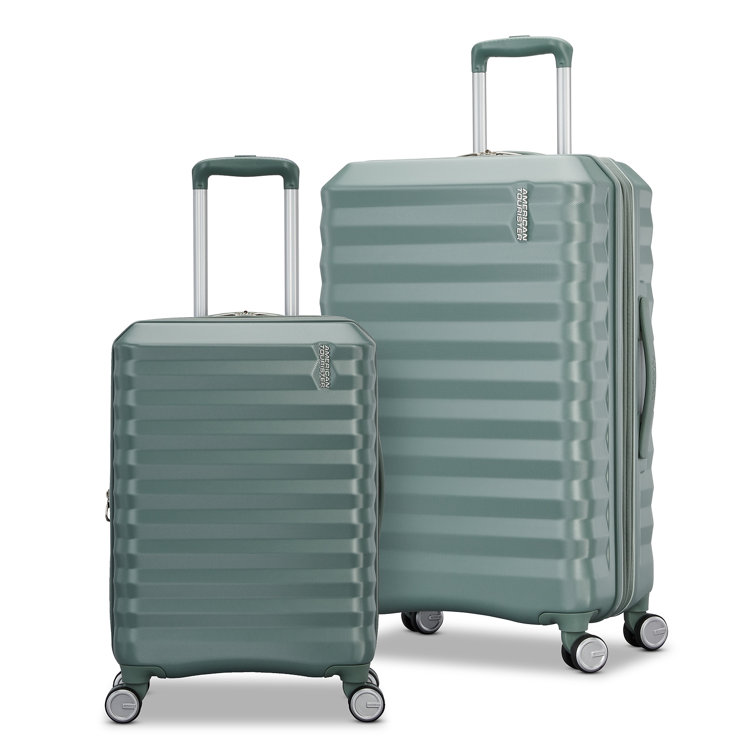 American Tourister Color Vault 24.0 Hardside Suitcase, 4-Wheeled Spinner, Jade Green (153951-1457)