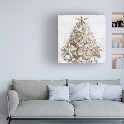 Trademark Fine Art Sasha Seaside Christmas I Canvas Art, 24" x 24" (ALI67654-C2424G)