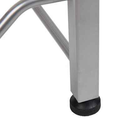 Mind Reader 5-Shelf Mobile Water Jug Stand Holder, Metal, Silver (5TJUG-SIL)