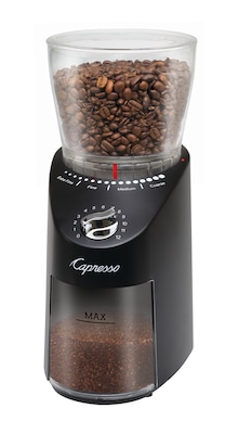 Capresso Infinity Plus Burr Coffee Grinder, Black (570.01)