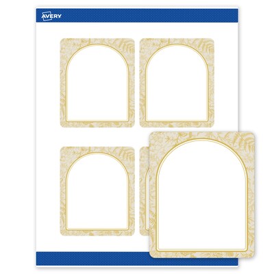 Avery Rectangle Laser/Inkjet Multipurpose Labels, 4 x 3-1/3, White, 40/Pack (19479371059)